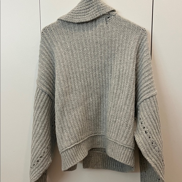 Free People Light Gray Knit Cardigan - Picture 5 of 5